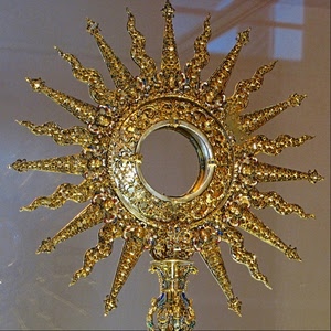 oro, ostensorio, raggi, cerchio, sole, punte, dorato, reliquiario