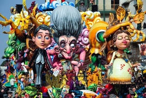 carnevale, maschere, colori, carri, carro, personaggi, pupazzi