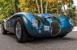 epoca, ruote, auto, alberi, targa, automobile, blu, fari, macchina, azzurro