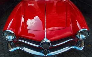 fanali, rosso, auto, automobile, rossa, riflesso, cofano, macchina, fari, alfa
