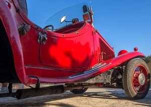 rosso, ruote, auto, cielo, automobile, azzurro, portiera, ruota, raggi, specchietto, marmitta, epoca, parabrezza, parafango, decappottabile, rossa, sportello