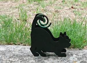 erba, verde, gatti, nero, zampirone, sagome, spirale, gatto, sagoma, cemento, code, prato, coda, paglia, muro, ferro