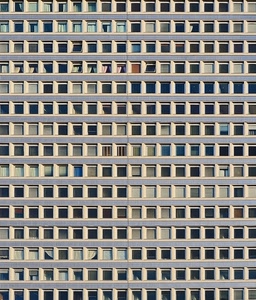 finestre, palazzo, vetri, quadrati, linee, tende, tapparelle, geometrie, facciata, grattacielo, pattern