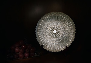 argento, uva, vassoio, nero, cerchio, frutta, chicchi, filigrana, tondo, ricamo, luce, natura, figura