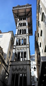 torre, finestre, case, lampione, colonne, cielo, bifore, liberty