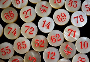 numeri, tombola, rosso, bianco, pedine, gioco, nero