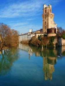 torre, acqua, alberi, riflesso, fiume, cielo, riflessi, castello