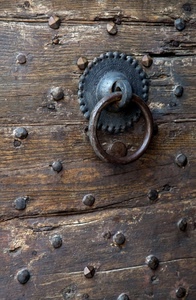 legno, chiodi, ferro, cerchio, anello, porta, borchie, portone, battente, batacchio, maniglia, battiporta, metallo