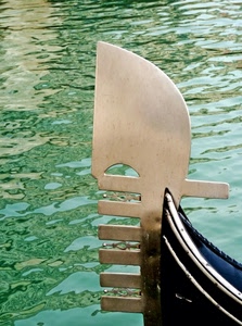 acqua, gondola, verde, pettine, ferro, prua, laguna, metallo, venezia
