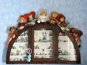 bambole, vetrina, giocattoli, pezza, bacheca, pupazzi, arco, giochi, vetrinetta, vetro