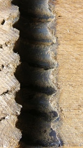 legno, vite, ferro, spirale, macro, filetto, giallo