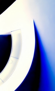 blu, bianco, astratto, curva, nero, curve, linee, dettaglio, luce