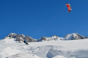neve, montagna, bianco, montagne, inverno, parapendio, sport, sciatore, deltaplano