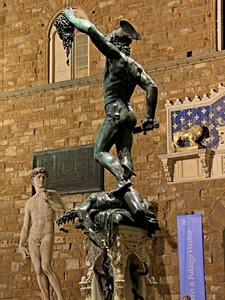 statue, leone, palazzo, marmo, firenze, bronzo, sculture, spada, finestra, perseo, david, gigli, finestre, medusa, arte, stemma, testa, facciata, scultura, statua, mattoni, arco