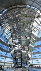 riflessi, persone, specchi, architettura, torre, struttura, riflesso, vetri, expo, geometrie, vetro, passanti