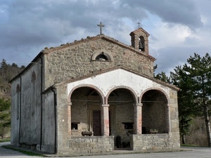 chiesa, croci, archi, campanile, croce, campana, portico, chiesetta, nuvole, colonne, cielo, alberi