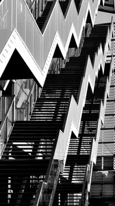 scale, bianconero, gradini, nero, bianco, scala, metallo, geometrie, geometria, geometrico, prospettiva, angoli, prospettive