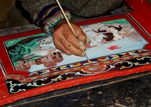 mano, pennello, colori, quadro, rosso, pittore, dipingere, cornice, nero, verde, dipinto, artista, giallo