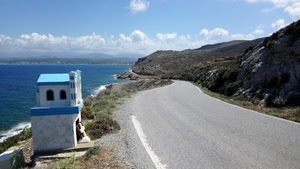 nuvole, mare, strada, cielo, bianco, azzurro, acqua, casa, costa, striscia, verde, asfalto, celeste, cappella